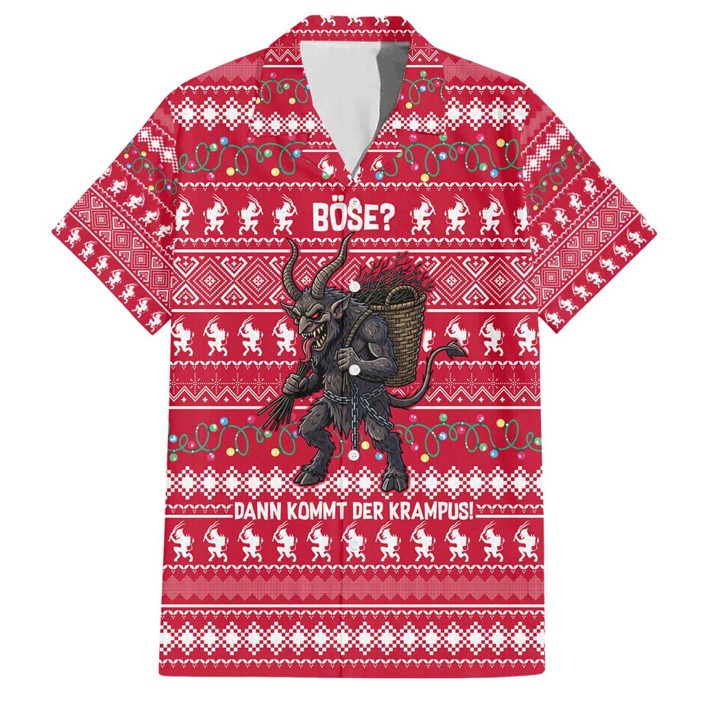 Austria Christmas Family Matching Summer Maxi Dress and Hawaiian Shirt with German Text Red Pattern and Festive Lights - Wonder Print Shop