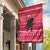 Austria Christmas Garden Flag with German Text Red Pattern and Festive Lights - Wonder Print Shop