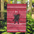 Austria Christmas Garden Flag with German Text Red Pattern and Festive Lights - Wonder Print Shop