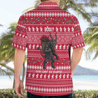 Austria Christmas Hawaiian Shirt with German Text Red Pattern and Festive Lights - Wonder Print Shop