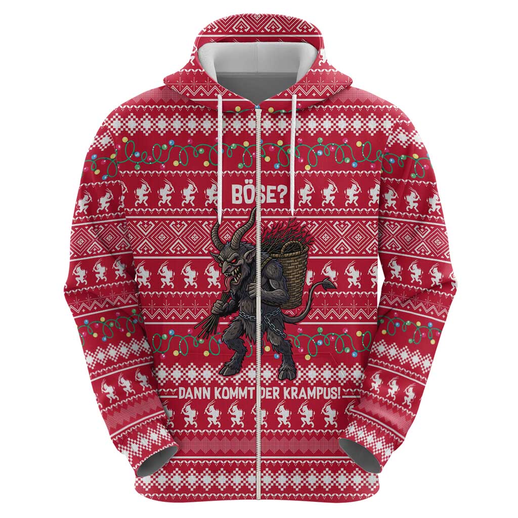 Austria Christmas Hoodie with German Text Red Pattern and Festive Lights - Wonder Print Shop