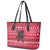 Austria Christmas Leather Tote Bag with German Text Red Pattern and Festive Lights - Wonder Print Shop