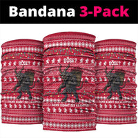 Austria Christmas Neck Gaiter with German Text Red Pattern and Festive Lights - Wonder Print Shop
