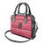 Austria Christmas Shoulder Handbag with German Text Red Pattern and Festive Lights - Wonder Print Shop