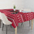 Austria Christmas Tablecloth with German Text Red Pattern and Festive Lights - Wonder Print Shop