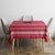 Austria Christmas Tablecloth with German Text Red Pattern and Festive Lights - Wonder Print Shop