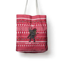 Austria Christmas Tote Bag with German Text Red Pattern and Festive Lights - Wonder Print Shop