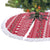 Austria Christmas Tree Skirt with German Text Red Pattern and Festive Lights - Wonder Print Shop
