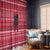 Austria Christmas Window Curtain with German Text Red Pattern and Festive Lights - Wonder Print Shop