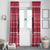 Austria Christmas Window Curtain with German Text Red Pattern and Festive Lights - Wonder Print Shop
