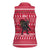 Austria Christmas Women Sleeveless Polo Shirt with German Text Red Pattern and Festive Lights - Wonder Print Shop