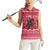 Austria Christmas Women Sleeveless Polo Shirt with German Text Red Pattern and Festive Lights - Wonder Print Shop
