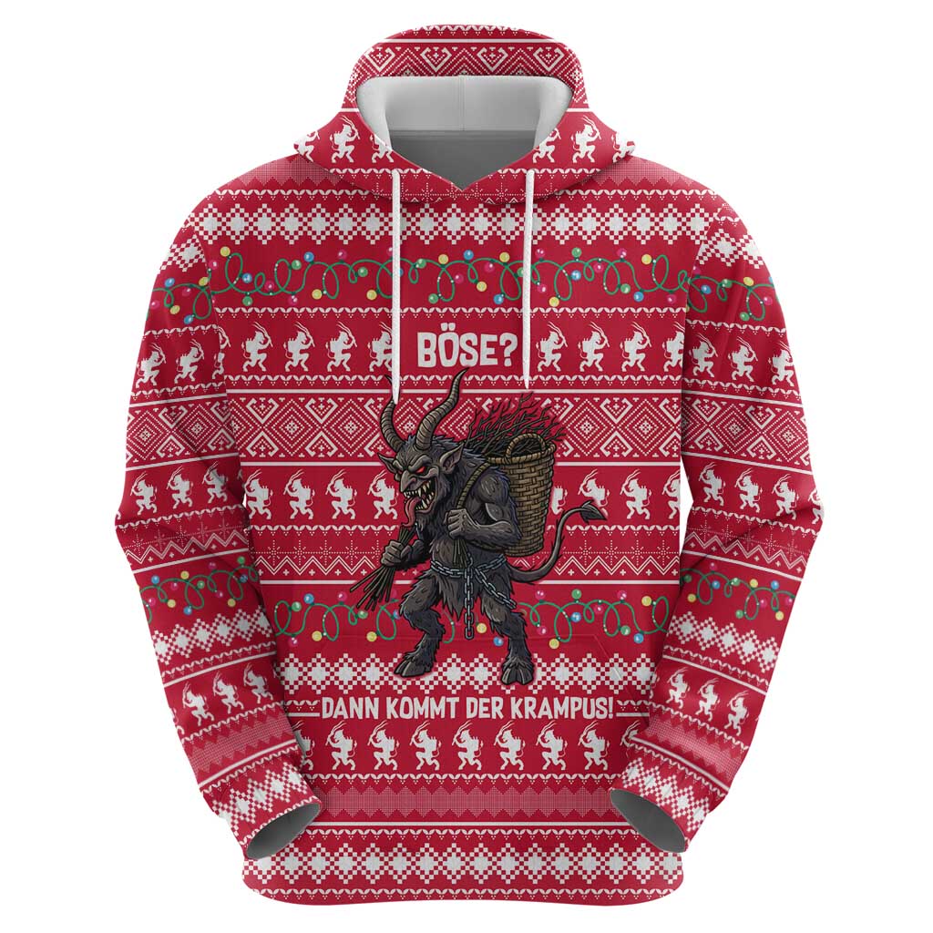 Austria Christmas Zip Hoodie with German Text Red Pattern and Festive Lights - Wonder Print Shop