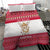 Austria Christmas Bedding Set with Frohe Weihnachten Angel Design and Red White Holiday - Wonder Print Shop