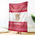 Austria Christmas Blanket with Frohe Weihnachten Angel Design and Red White Holiday - Wonder Print Shop