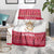 Austria Christmas Blanket with Frohe Weihnachten Angel Design and Red White Holiday - Wonder Print Shop