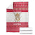 Austria Christmas Blanket with Frohe Weihnachten Angel Design and Red White Holiday - Wonder Print Shop