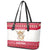 Austria Christmas Leather Tote Bag with Frohe Weihnachten Angel Design and Red White Holiday - Wonder Print Shop