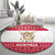 Austria Christmas Round Carpet with Frohe Weihnachten Angel Design and Red White Holiday - Wonder Print Shop