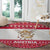 Austria Christmas Round Carpet with Frohe Weihnachten Angel Design and Red White Holiday - Wonder Print Shop