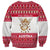 Austria Christmas Sweatshirt with Frohe Weihnachten Angel Design and Red White Holiday - Wonder Print Shop