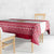 Austria Christmas Tablecloth with Frohe Weihnachten Angel Design and Red White Holiday - Wonder Print Shop