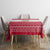 Austria Christmas Tablecloth with Frohe Weihnachten Angel Design and Red White Holiday - Wonder Print Shop