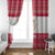 Austria Christmas Window Curtain with Frohe Weihnachten Angel Design and Red White Holiday - Wonder Print Shop