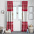 Austria Christmas Window Curtain with Frohe Weihnachten Angel Design and Red White Holiday - Wonder Print Shop