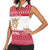 Austria Christmas Women Sleeveless Polo Shirt with Frohe Weihnachten Angel Design and Red White Holiday - Wonder Print Shop