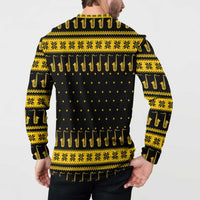 Saxophone The Instrument For Intellegent People Christmas Button Sweatshirt Xmas Holiday Patterns - Wonder Print Shop