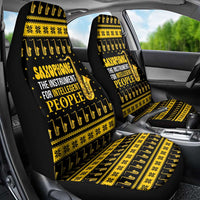 Saxophone The Instrument For Intellegent People Christmas Car Seat Cover Xmas Holiday Patterns - Wonder Print Shop