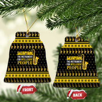 Saxophone The Instrument For Intellegent People Christmas Ceramic Ornament Xmas Holiday Patterns - Wonder Print Shop