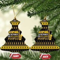 Saxophone The Instrument For Intellegent People Christmas Ceramic Ornament Xmas Holiday Patterns - Wonder Print Shop