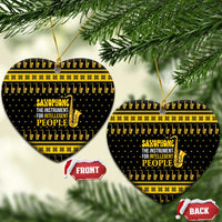 Saxophone The Instrument For Intellegent People Christmas Ceramic Ornament Xmas Holiday Patterns - Wonder Print Shop