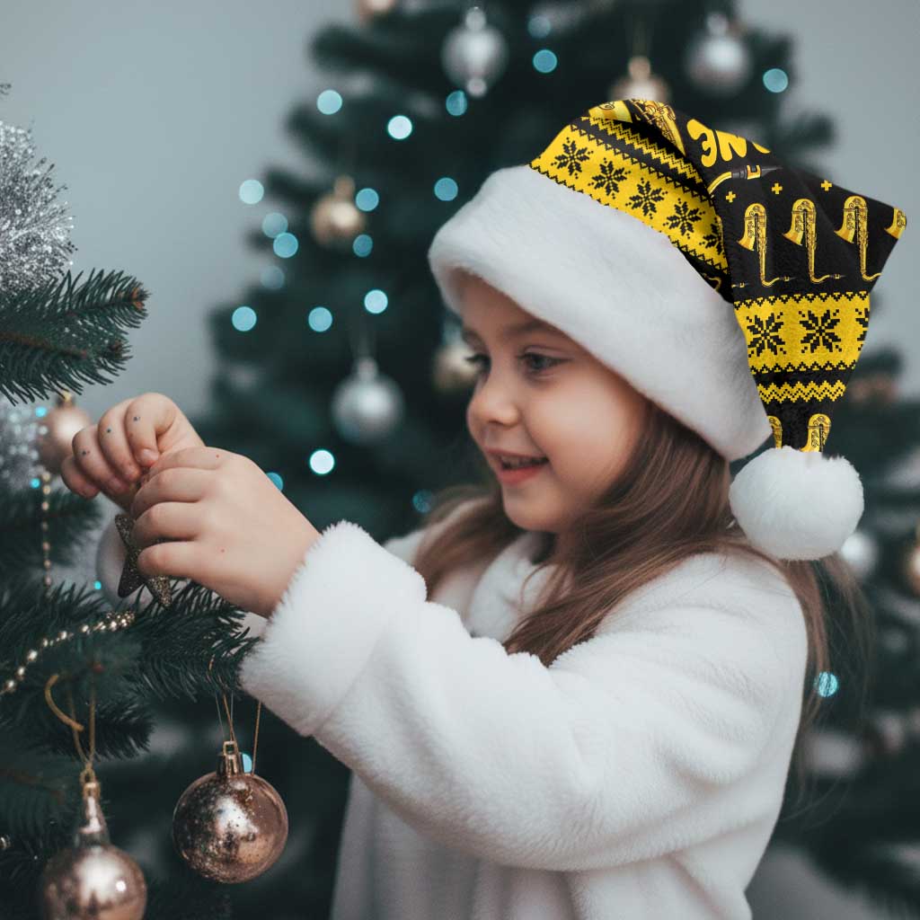 Saxophone The Instrument For Intellegent People Christmas Santa Hat Xmas Holiday Patterns - Wonder Print Shop