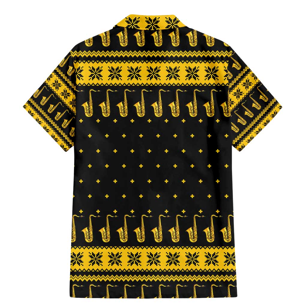 Saxophone The Instrument For Intellegent People Christmas Family Matching Mermaid Dress and Hawaiian Shirt Xmas Holiday Patterns - Wonder Print Shop