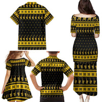 Saxophone The Instrument For Intellegent People Christmas Family Matching Puletasi and Hawaiian Shirt Xmas Holiday Patterns - Wonder Print Shop