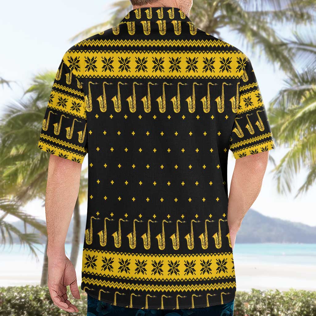 Saxophone The Instrument For Intellegent People Christmas Hawaiian Shirt Xmas Holiday Patterns - Wonder Print Shop