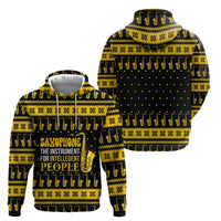Saxophone The Instrument For Intellegent People Christmas Hoodie Xmas Holiday Patterns - Wonder Print Shop