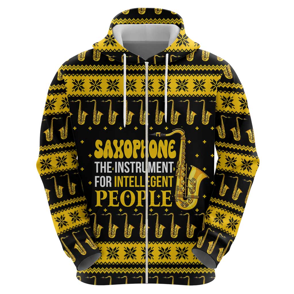 Saxophone The Instrument For Intellegent People Christmas Hoodie Xmas Holiday Patterns - Wonder Print Shop