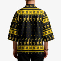 Saxophone The Instrument For Intellegent People Christmas Kimono Xmas Holiday Patterns - Wonder Print Shop