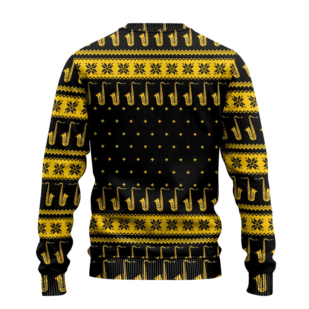 Saxophone The Instrument For Intellegent People Christmas Ugly Christmas Sweater Xmas Holiday Patterns - Wonder Print Shop