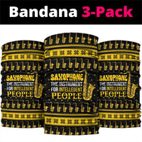 Saxophone The Instrument For Intellegent People Christmas Neck Gaiter Xmas Holiday Patterns - Wonder Print Shop