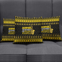 Saxophone The Instrument For Intellegent People Christmas Pillow Cover Xmas Holiday Patterns - Wonder Print Shop