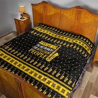 Saxophone The Instrument For Intellegent People Christmas Quilt Xmas Holiday Patterns - Wonder Print Shop