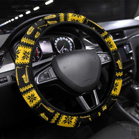 Saxophone The Instrument For Intellegent People Christmas Steering Wheel Cover Xmas Holiday Patterns - Wonder Print Shop