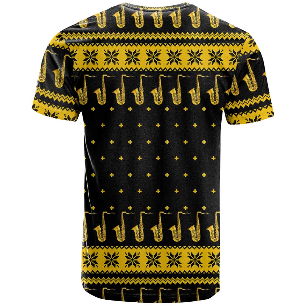 Saxophone The Instrument For Intellegent People Christmas T Shirt Xmas Holiday Patterns - Wonder Print Shop