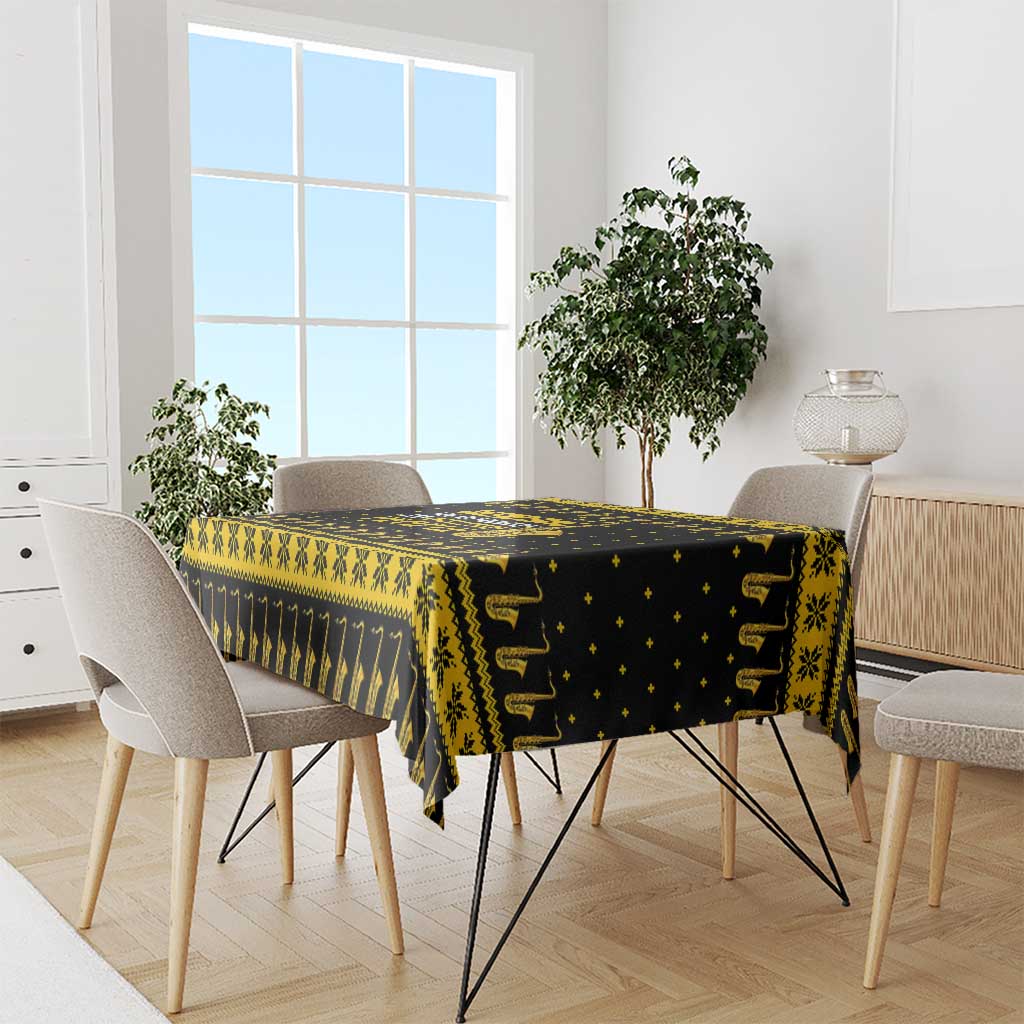 Saxophone The Instrument For Intellegent People Christmas Tablecloth Xmas Holiday Patterns - Wonder Print Shop