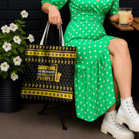 Saxophone The Instrument For Intellegent People Christmas Tote Bag Xmas Holiday Patterns - Wonder Print Shop